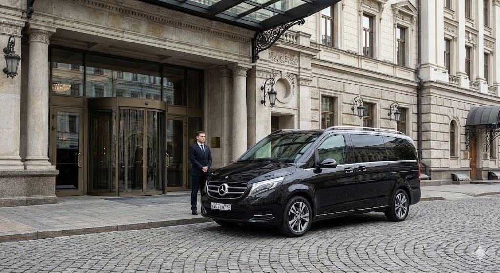 MiniVan.Taxi - комфортные минивэны для семьи и бизнеса Mercedes V-Class luxury minivan - премиум трансфер в Москве